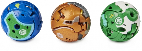 Figurine bila Bakugan S2 Start Pack Howlkor Fangzor si Sairus Ultra 3 buc/set Spin Master