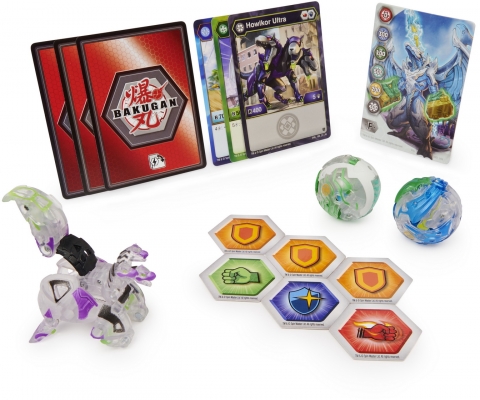Figurine bila Bakugan S2 Start Pack Trox Hydorous si Howlkor Ultra 3 buc/set Spin Master