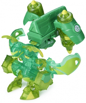 Figurina bila Bakugan S2 Ultra Batrix cu echipament Baku-gear verde Spin Master