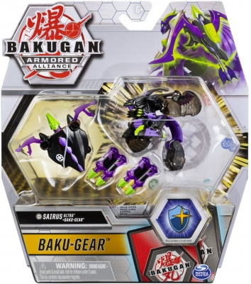 Figurina bila Bakugan S2 Ultra Sairus cu echipament Baku-gear Spin Master