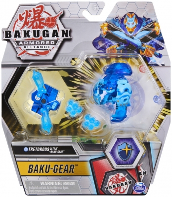 Figurina bila Bakugan S2 Ultra Tretorous cu echipament Baku-gear Spin Master
