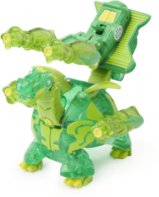 Figurina bila Bakugan S2 Ultra Ramparian cu echipament Baku-gear Spin Master