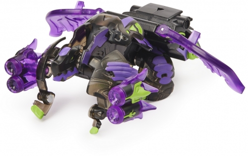 Figurina bila Bakugan S2 Ultra Gillator cu echipament Baku-gear Darkusdestroyers Spin Master