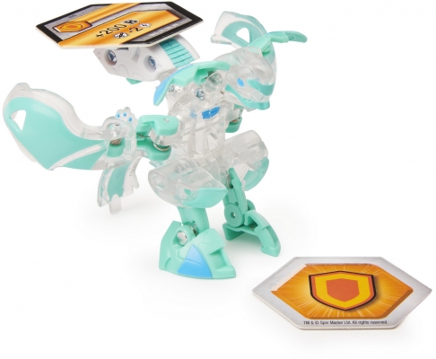 Figurina bila Bakugan S2 Ultra Batrix cu echipament turcoaz Baku-gear Spin Master
