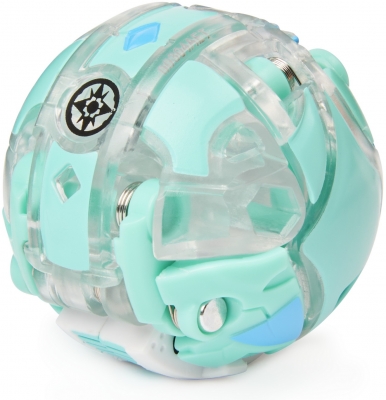 Figurina bila Bakugan S2 Ultra Batrix cu echipament turcoaz Baku-gear Spin Master