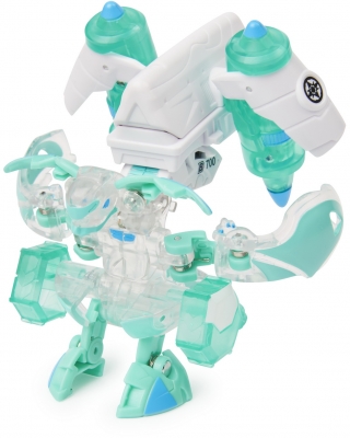 Figurina bila Bakugan S2 Ultra Batrix cu echipament turcoaz Baku-gear Spin Master