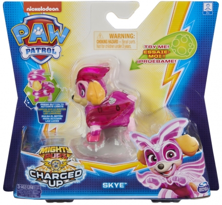 Figurina luminoasa Skye Charged Up Patrula Catelusilor Spin Master
