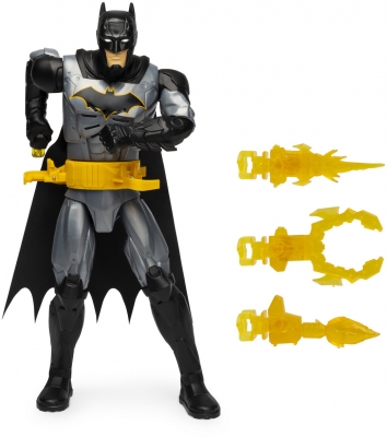 Figurina Batman Deluxe cu accesorii si fraze in limba engleza, 29 cm, Spin Master