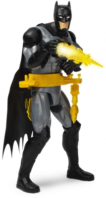 Figurina Batman Deluxe cu accesorii si fraze in limba engleza, 29 cm, Spin Master