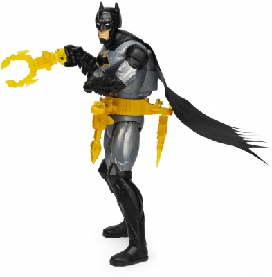 Figurina Batman Deluxe cu accesorii si fraze in limba engleza, 29 cm, Spin Master