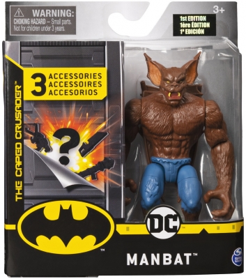 Figurina Manbat, 10 cm, cu accesorii surpriza Spin Master