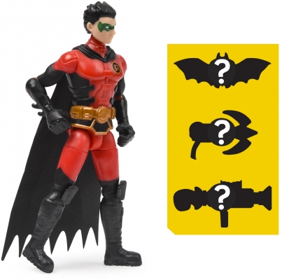 Figurina Robin flexibila, 10 cm, cu 3 accesorii surpriza Spin Master