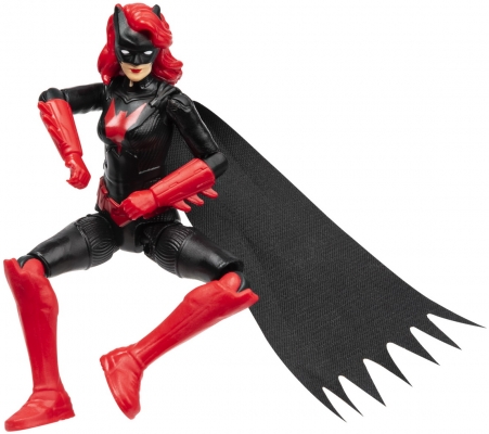 Figurina Batwoman flexibila, 10 cm, cu 3 accesorii surpriza Spin Master