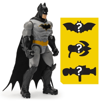 Figurina Batman articulata, 10 cm, cu 3 accesorii surpriza Spin Master