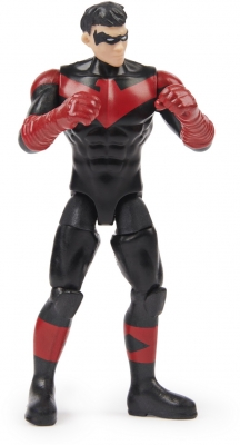 Figurina Nightwing, articulata, 10 cm, cu 3 accesorii surpriza Spin Master