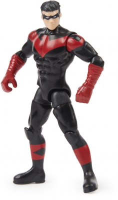 Figurina Nightwing, articulata, 10 cm, cu 3 accesorii surpriza Spin Master