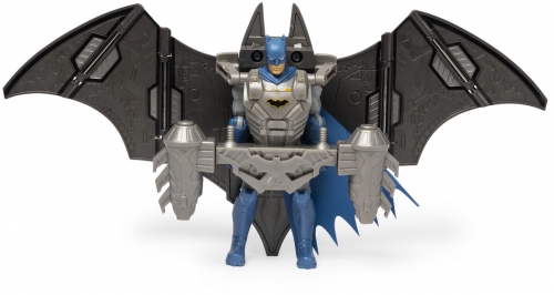 Figurina Batman, 10 cm, cu mega accesorii pentru lupta Spin Master