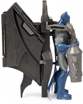 Figurina Batman, 10 cm, cu mega accesorii pentru lupta Spin Master