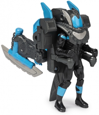Figurina Nightwing, 10 cm, cu mega accesorii pentru lupta Spin Master