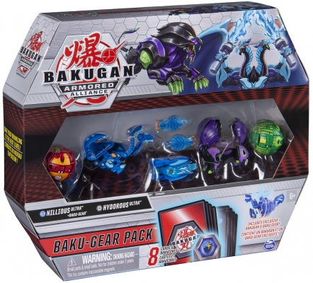 Set de lupta cu figurine Bakugan S2 UltraHydorous Si Nillious cu Baku-gear Spin Master