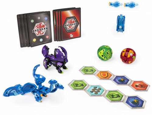 Set de lupta cu figurine Bakugan S2 UltraHydorous Si Nillious cu Baku-gear Spin Master