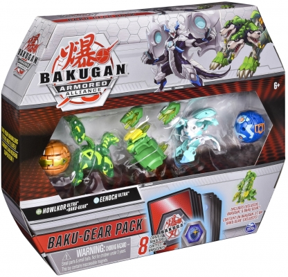 Set de lupta cu figurine Bakugan S2 Ultra Howlkor si Eenoch cu Baku-gear Spin Master