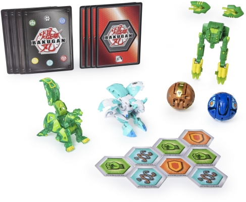 Set de lupta cu figurine Bakugan S2 Ultra Howlkor si Eenoch cu Baku-gear Spin Master