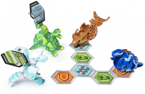 Set de lupta cu figurine Bakugan S2 Ultra Howlkor si Eenoch cu Baku-gear Spin Master