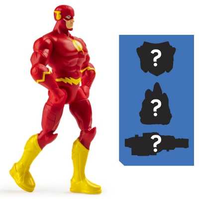 Figurina Flash flexibila, 10 cm, cu 3 accesorii surpriza Spin Master