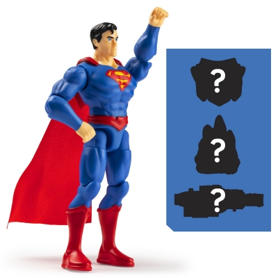 Figurina Superman, 11 puncte mobile, 10 cm, Spin Master