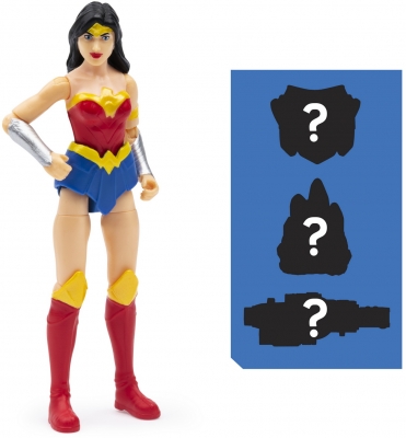 Figurina Wonder Woman flexibila, 10 cm, cu 3 accesorii Spin Master