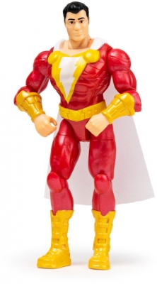 Figurina Shazam flexibila, 10 cm, cu 3 accesorii surpriza Spin Master