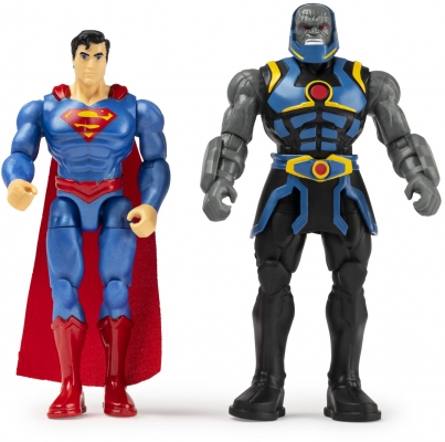 SET 2 FIGURINE FLEXIBILE SUPERMAN SI DARKSEID CU 6 ACCESORII SPIN MASTER