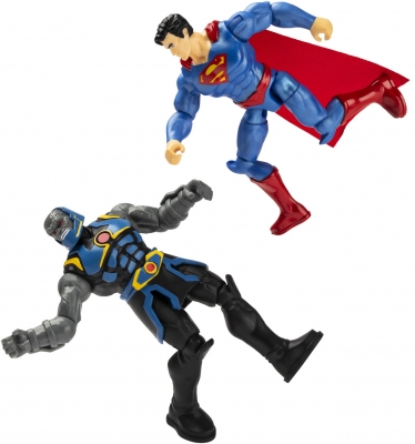 SET 2 FIGURINE FLEXIBILE SUPERMAN SI DARKSEID CU 6 ACCESORII SPIN MASTER