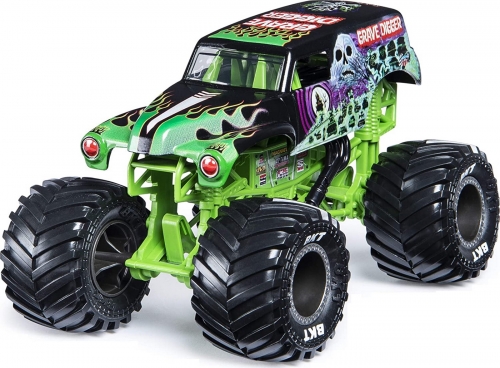 Masina de jucarie Macheta Metalica, scara 1 la 24, Grave Digger Monster Jam Spin Master