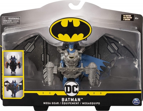Figurina Batman Mega Gear, cu 11 puncte de articulatie, 31 cm, Spin Master