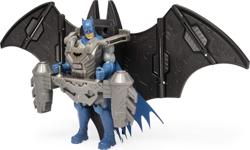 Figurina Batman Mega Gear, cu 11 puncte de articulatie, 31 cm, Spin Master