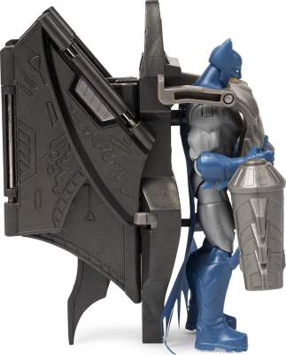 Figurina Batman Mega Gear, cu 11 puncte de articulatie, 31 cm, Spin Master