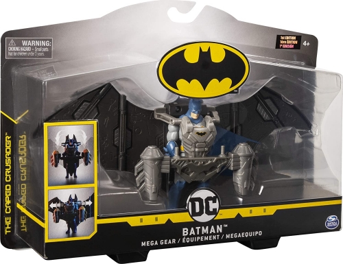 Figurina Batman Mega Gear, cu 11 puncte de articulatie, 31 cm, Spin Master