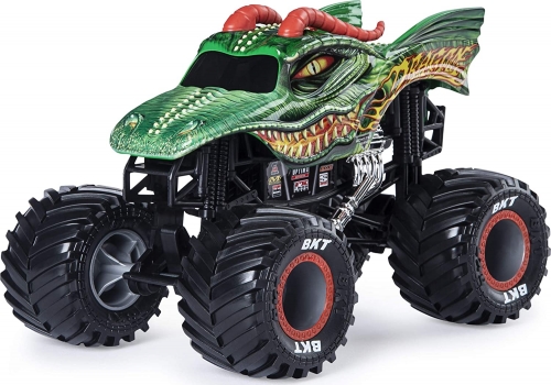 Masina de jucarie Macheta Metalica, scara 1 la 24, Dragon Monster Jam Spin Master