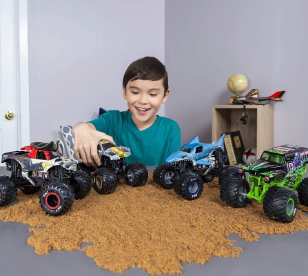 Masina de jucarie Macheta Metalica, scara 1 la 24, Dragon Monster Jam Spin Master