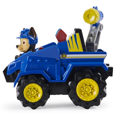 PATRULA CATELUSILOR SET VEHICUL CU CATELUS CHASE SI FIGURINA DINO SURPRIZA SPIN MASTER