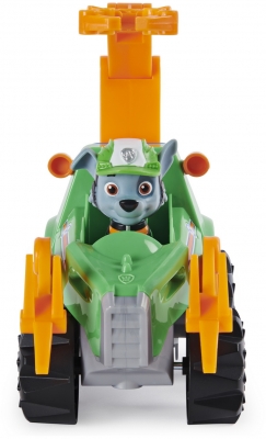 PATRULA CATELUSILOR SET VEHICUL CU CATELUS ROCKY SI FIGURINA DINO SURPRIZA SPIN MASTER
