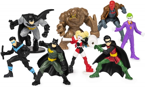 Set minifigurine Eroi Batman, 5 cm, 8 buc/set Spin Master