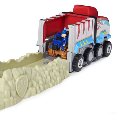 PATRULA CATELUSILOR SETUL CU PISTA DE SALVARE CHASE AL DINOZAURULUI T-REX SPIN MASTER