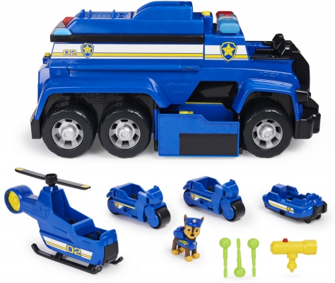 Set de joaca Ultimate Police Cruiser 5 in 1 cu figurina Chase Patrula Catelusilor Spin Master
