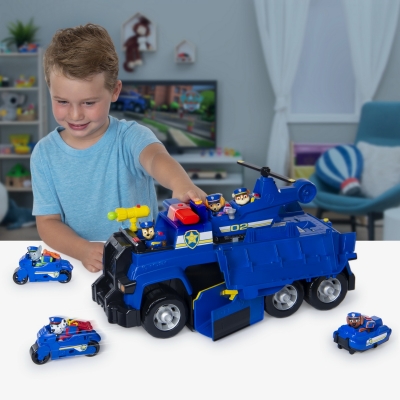 Set de joaca Ultimate Police Cruiser 5 in 1 cu figurina Chase Patrula Catelusilor Spin Master