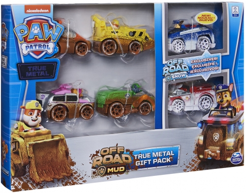 PATRULA CATELUSILOR SET 6 MASINUTE METALICE OFF ROAD EDITION SPIN MASTER