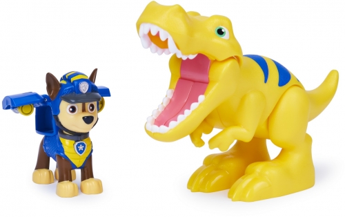 PATRULA CATELUSILOR SET FIGURINA CATELUS CHASE SI DINOZAURUL T-REX SPIN MASTER