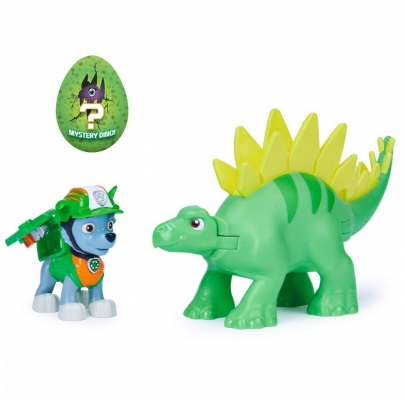 PATRULA CATELUSILOR SET FIGURINA CATELUS ROCKY SI DINOZAURUL STEGOSAURUS SPIN MASTER